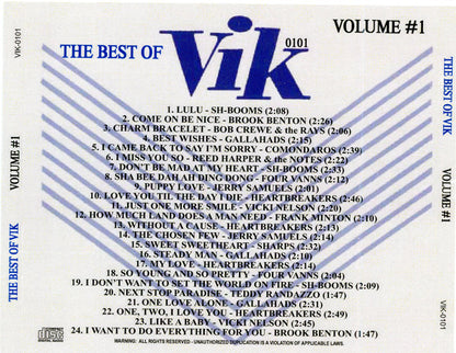 Various : The Best Of Vik Volume 1 (CDr, Comp)
