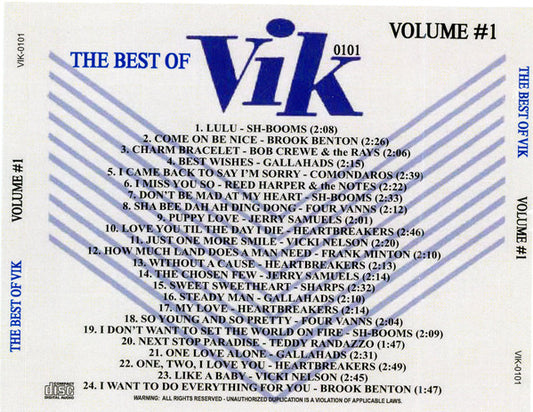 Various : The Best Of Vik Volume 1 (CDr, Comp)