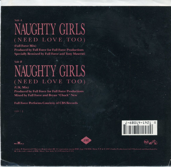 Samantha Fox : Naughty Girls (Need Love Too) (7", Single, Promo)