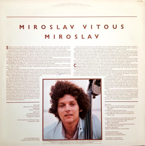 Miroslav Vitous : Miroslav (LP, Album)