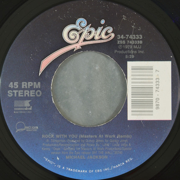 Michael Jackson : Jam (7")