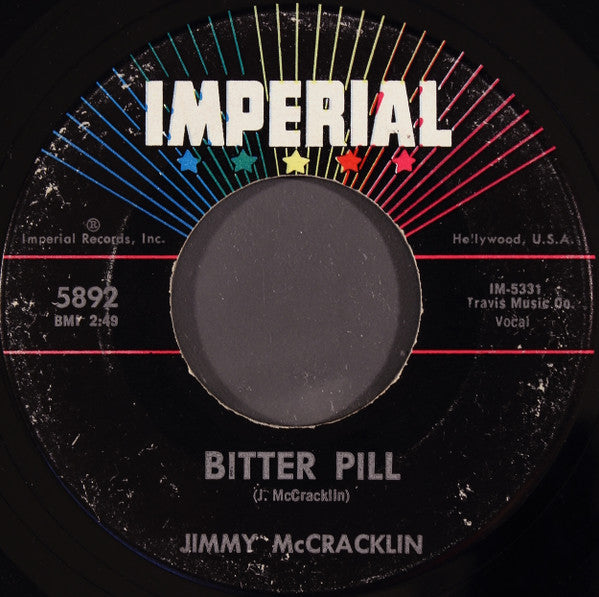 Jimmy McCracklin : Bitter Pill / Head Over Flip (7", Single)