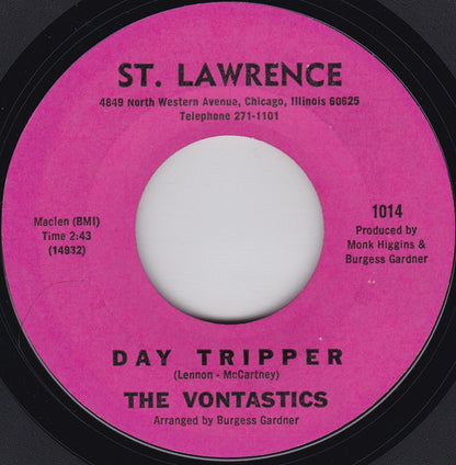 The Vontastics : Day Tripper / My Baby (7", Styrene, Mon)