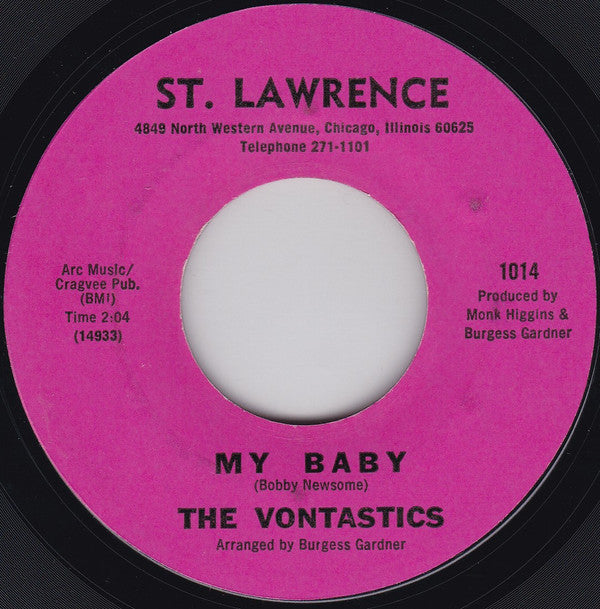 The Vontastics : Day Tripper / My Baby (7", Styrene, Mon)