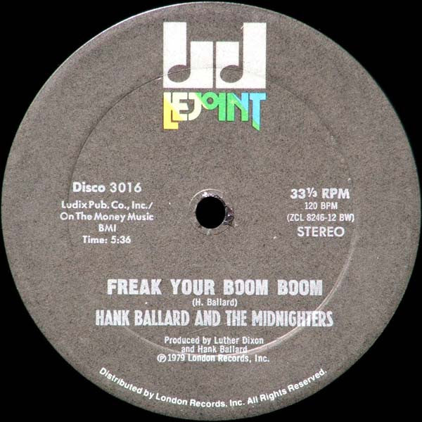 Hank Ballard & The Midnighters : Freak Your Boom Boom (12")
