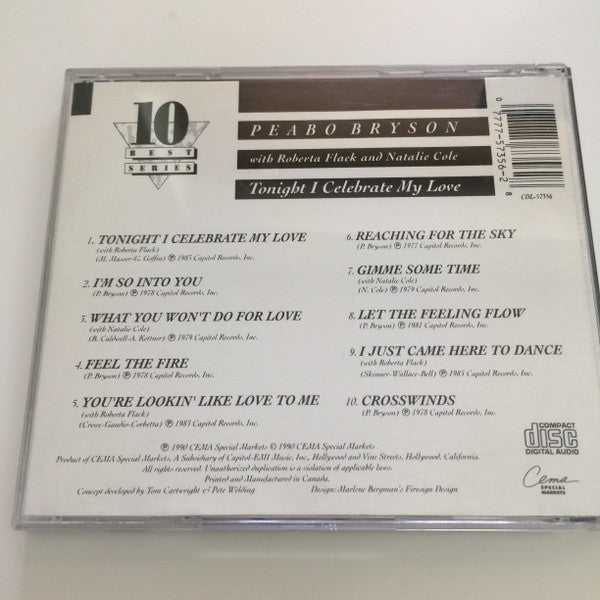 Peabo Bryson : Tonight I Celebrate My Love (CD, Comp)