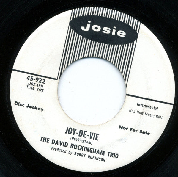 The David Rockingham Trio : Soulful Chant / Joy-De-Vie (7", Single, Promo)