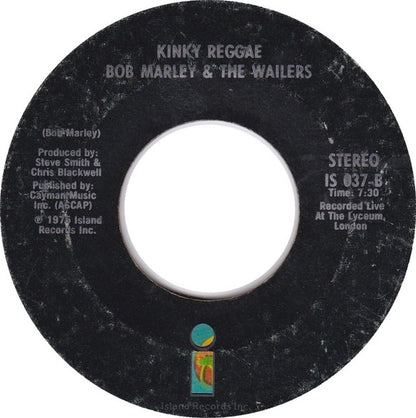 Bob Marley & The Wailers : No Woman, No Cry (7", Single, Styrene, Bla)
