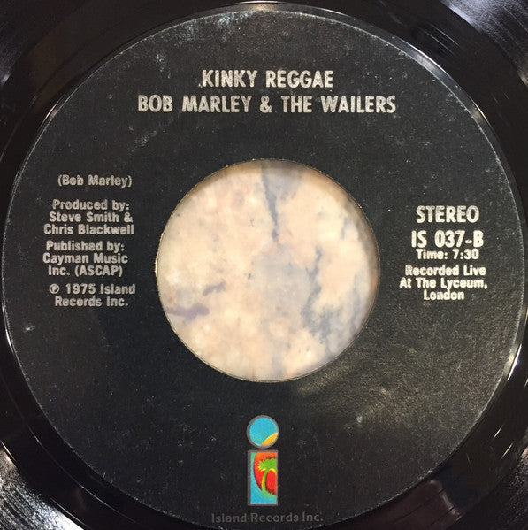 Bob Marley & The Wailers : No Woman, No Cry (7", Single, Styrene, Bla)