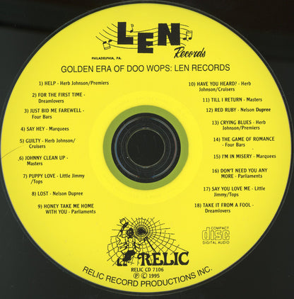 Various : The Golden Era Of Doowops: The Groups Of Len Records (CD, Comp)