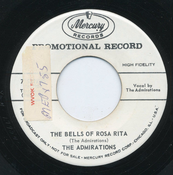 The Admirations (6) : Little Bo-Peep / The Bells Of Rosa Rita (7", Promo)
