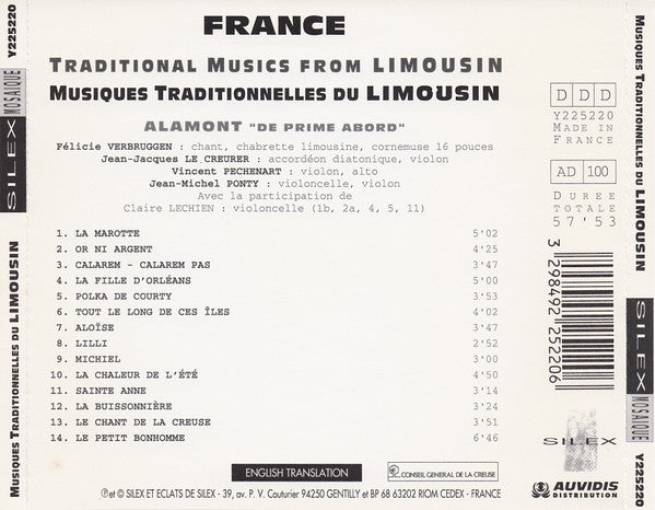 Alamont : De Prime Abord (CD, Album)
