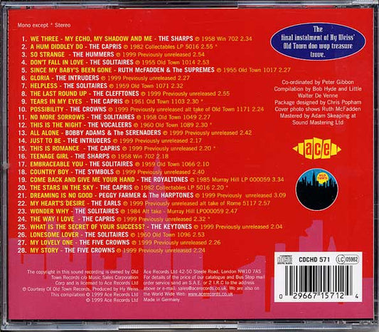 Various : Old Town Doo Wop Volume 5 (CD, Comp, Mono)