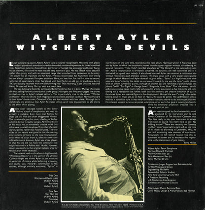 Albert Ayler : Witches & Devils (LP, Album, RE, Ter)