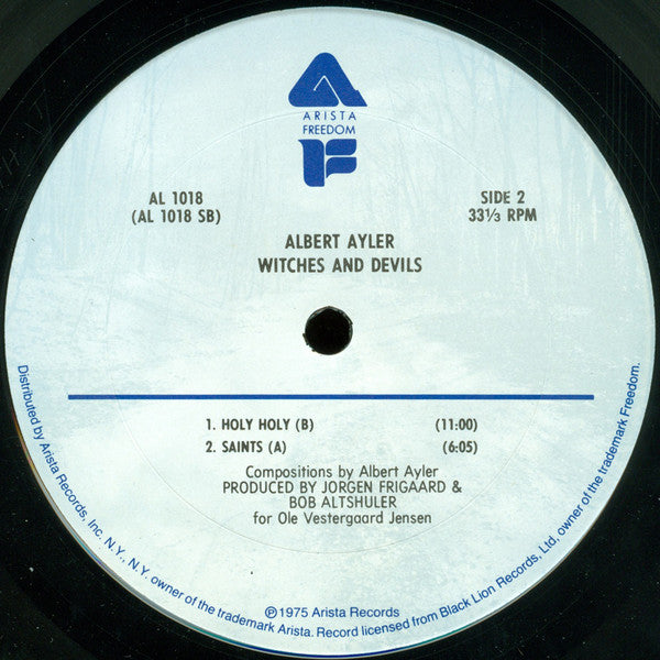Albert Ayler : Witches & Devils (LP, Album, RE, Ter)