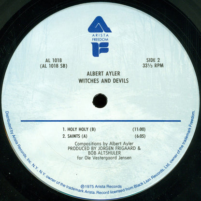 Albert Ayler : Witches & Devils (LP, Album, RE, Ter)