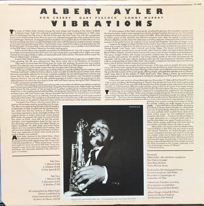 Albert Ayler : Vibrations (LP, Album, RE, Ter)