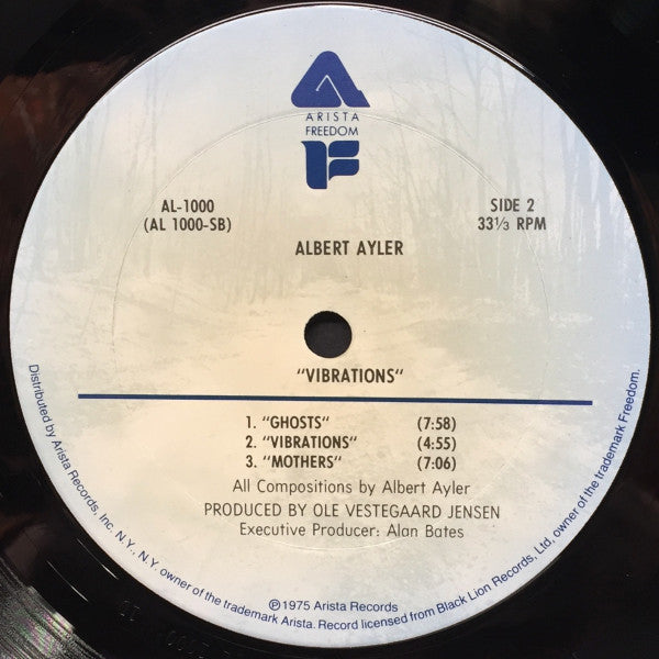 Albert Ayler : Vibrations (LP, Album, RE, Ter)