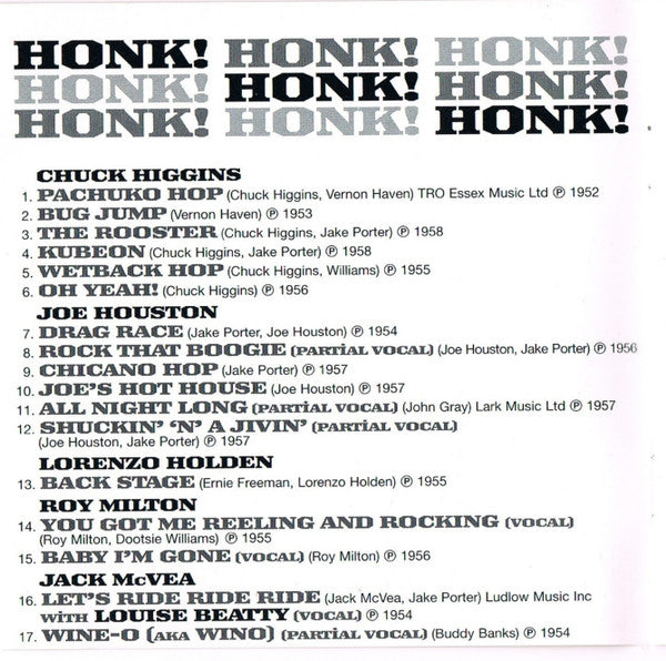 Various : Honk! Honk! Honk! (CD, Comp)