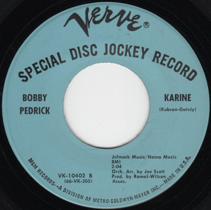 Bobby Pedrick : Maybe / Karine (7", Promo)