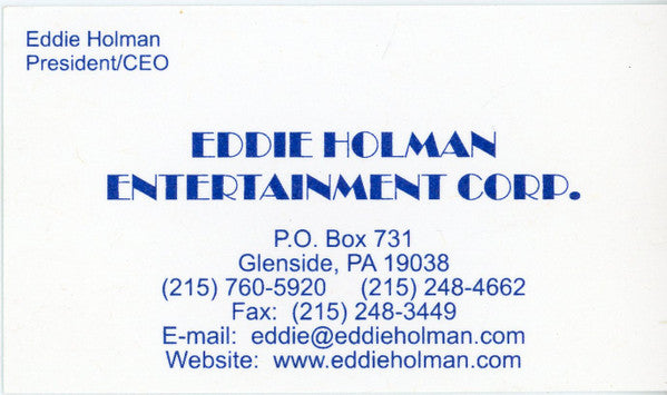 Eddie Holman : Love Story (CD, Album)