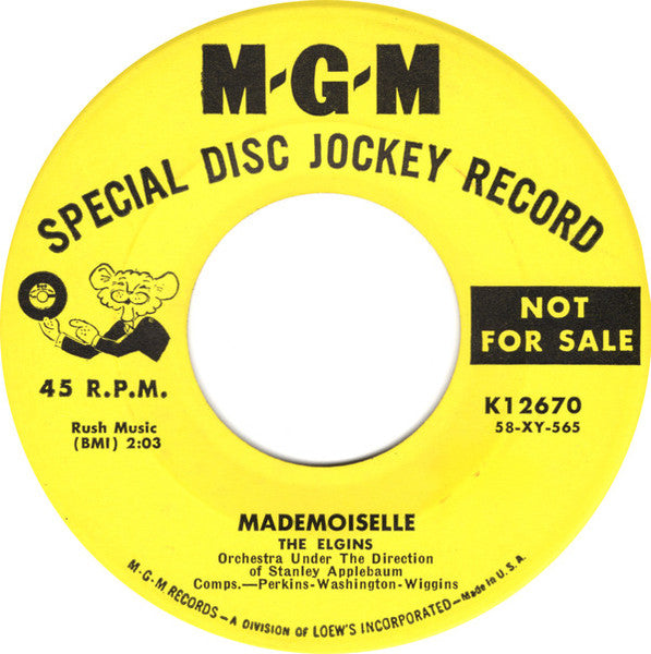The Elgins (5) : Mademoiselle (7", Promo)