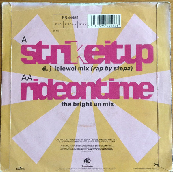 Black Box : Strike It Up (Remixed) (7", Single, Sil)