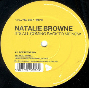 Natalie Browne : It's All Coming Back To Me Now (12")