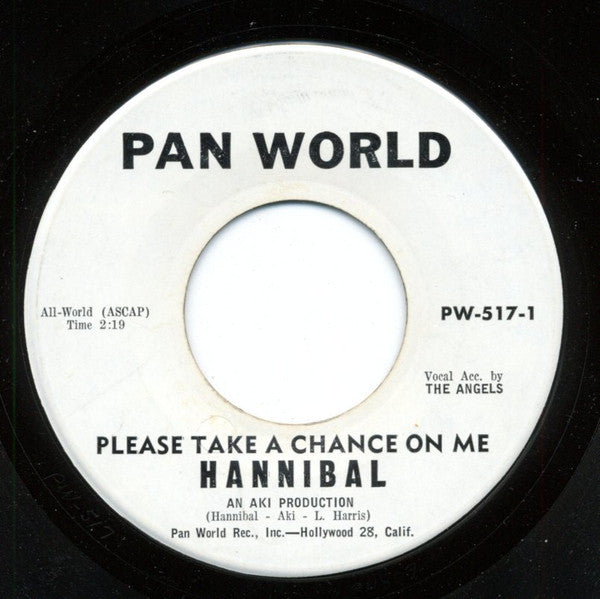 The Mighty Hannibal : Please Take A Chance On Me / Love Is Funny (7", Single)