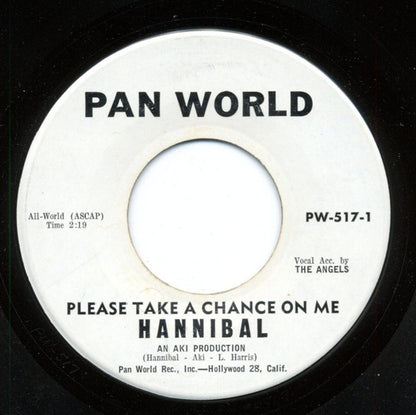 The Mighty Hannibal : Please Take A Chance On Me / Love Is Funny (7", Single)