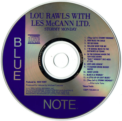 Lou Rawls With Les McCann Ltd. : Stormy Monday (CD, Album)