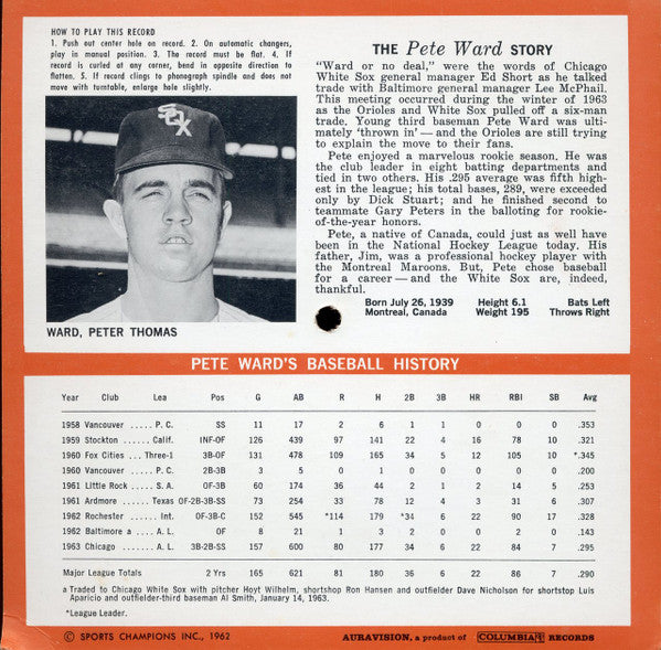 Pete Ward (3) : The Pete Ward Story (Flexi, 7", S/Sided, Card)