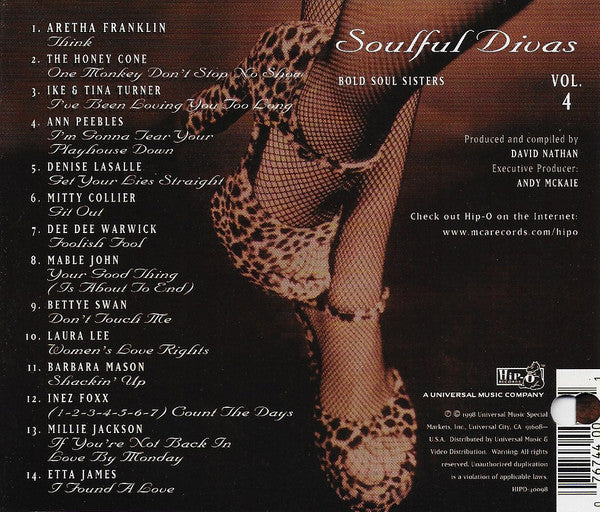 Various : Soulful Divas - Bold Soul Sisters (CD, Comp, RM)