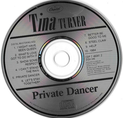 Tina Turner : Private Dancer (CD, Album, RP)
