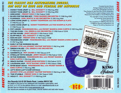 Various : Honky Tonk! The King & Federal R&B Instrumentals (CD, Comp, RM)