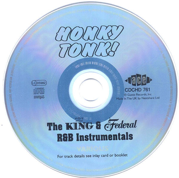 Various : Honky Tonk! The King & Federal R&B Instrumentals (CD, Comp, RM)