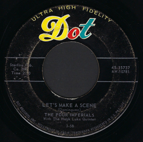 The Four Imperials With The Hank Luks Quintet : Lazy Bonnie / Let's Make A Scene (7")