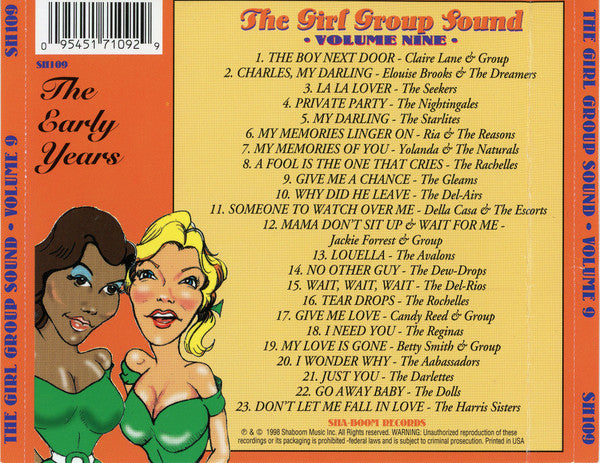 Various : The Girl Group Sound Volume Nine (CD, Comp)