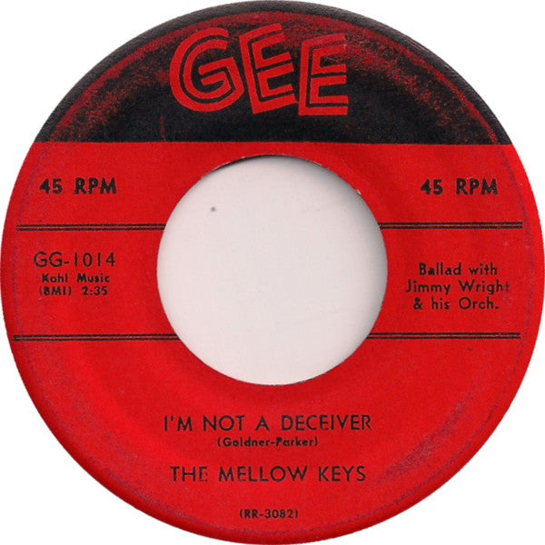 The Mellow Keys : Listen Baby / I'm Not A Deceiver (7", Single)