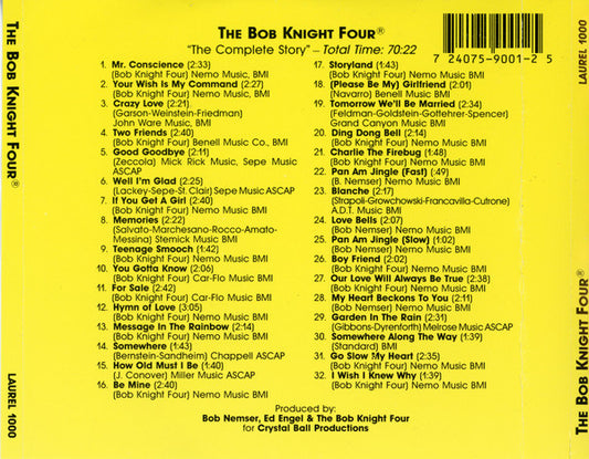 Bob Knight Four : The Complete Story (CD, Comp)