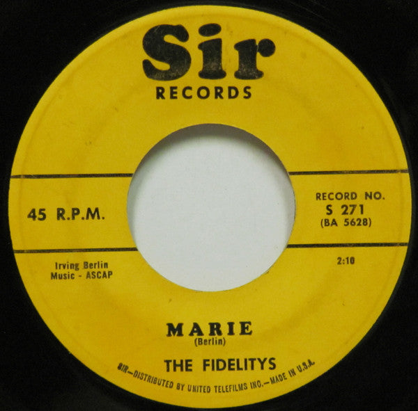 The Fidelity's : Marie (7", Single)
