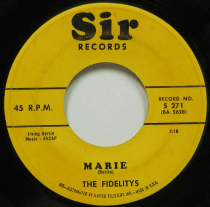 The Fidelity's : Marie (7", Single)