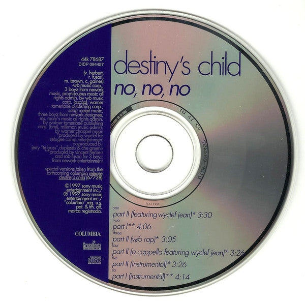 Destiny's Child : No No No (CD, Single)