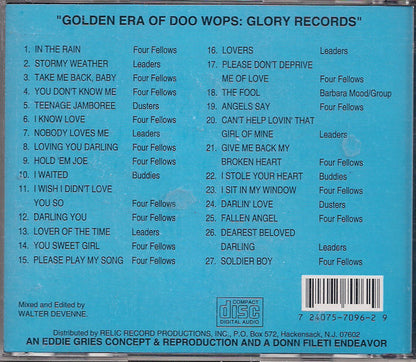 Various : The Golden Era Of Doowops: The Groups Of Glory Records (CD, Comp)