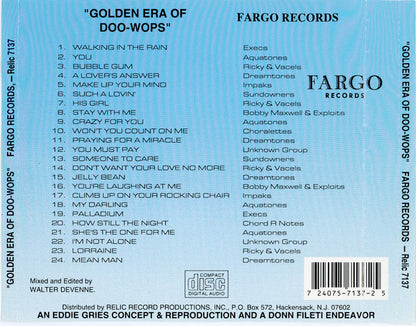 Various : The Golden Era Of Doowops: The Groups Of Fargo Records (CD, Comp)