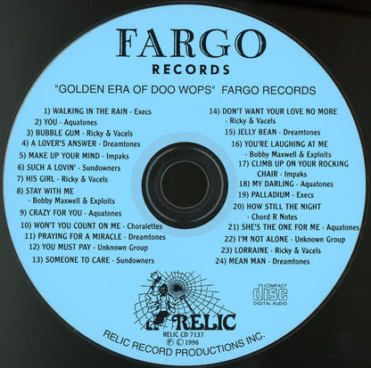 Various : The Golden Era Of Doowops: The Groups Of Fargo Records (CD, Comp)
