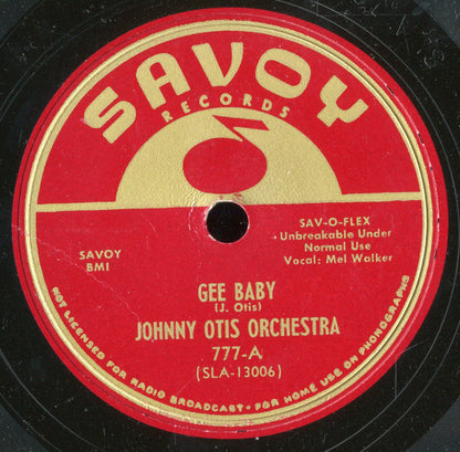 Johnny Otis And His Orchestra : Gee Baby / Mambo Boogie (10")