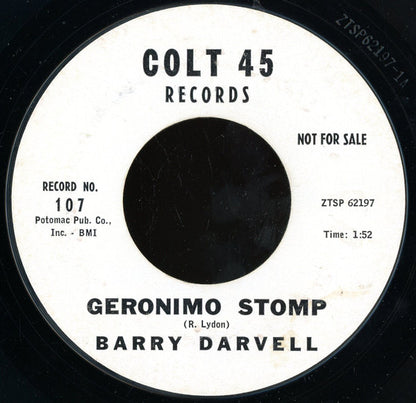 Barry Darvell : How Will It End? / Geronimo Stomp (7", Promo, Styrene)