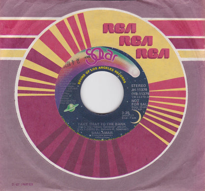 Shalamar : Take That To The Bank (7", Mono, Promo)