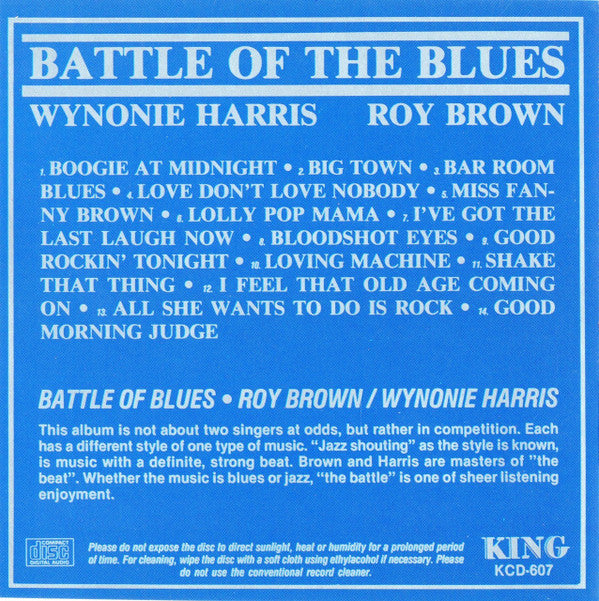 Wynonie Harris / Roy Brown : Battle Of The Blues (CD, Comp, RE)